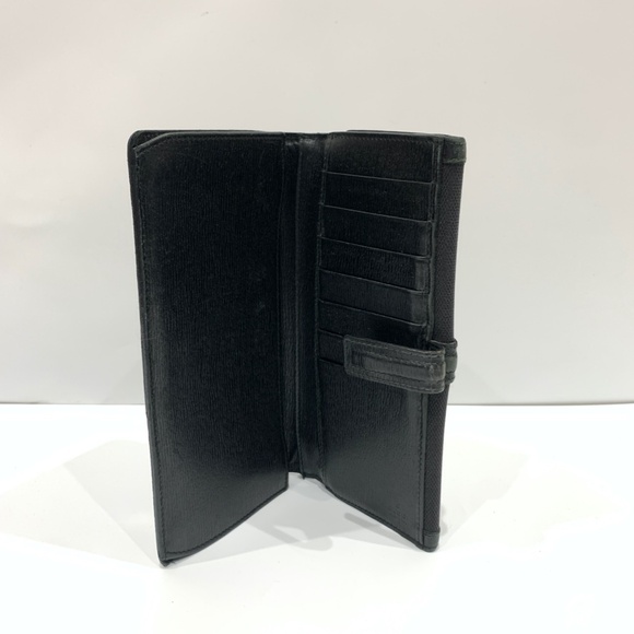 Gucci Black G Metallic Logo Long Wallet Sku#85429 (Gently used, snap loose) - Picture 3 of 15